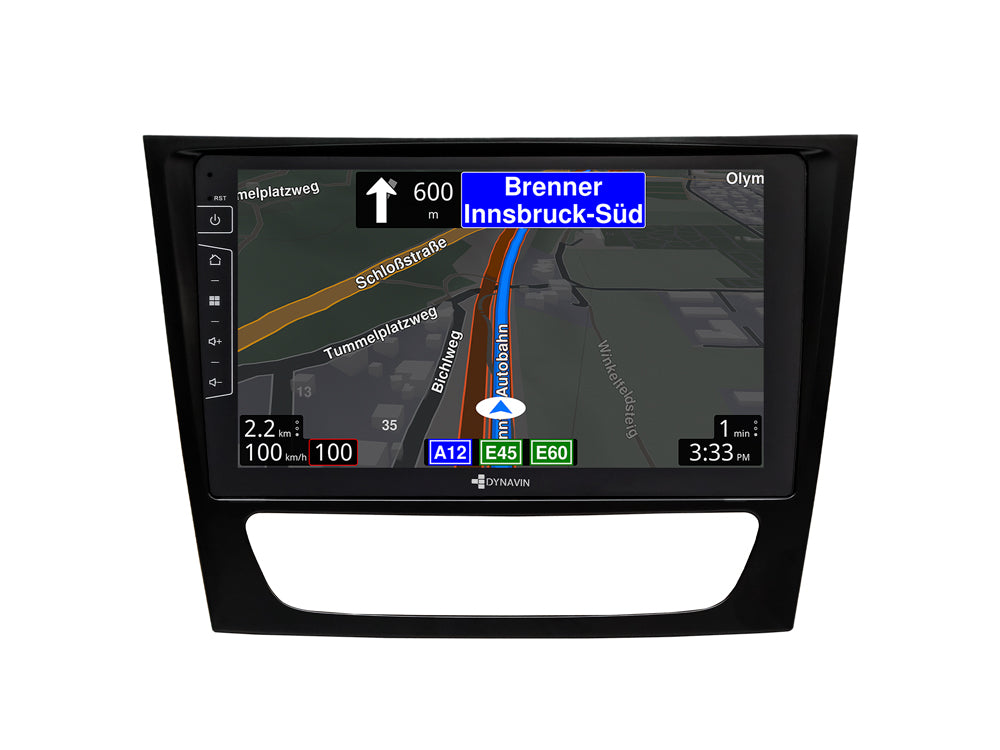 Autoradio Android 9″ Plug & Play Dynavin D9-W211 Premium pour Mercedes-Benz E-Klasse (W211) 2002-2009