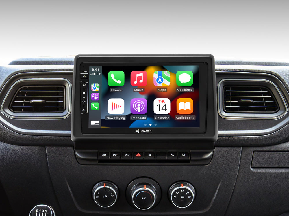 Autoradio Android 9″ Plug & Play Dynavin D9-RN2020 Plus Premium pour utilitaires et camping-car (Renault Master III, Opel Movano B, Nissan NV400 2019-)