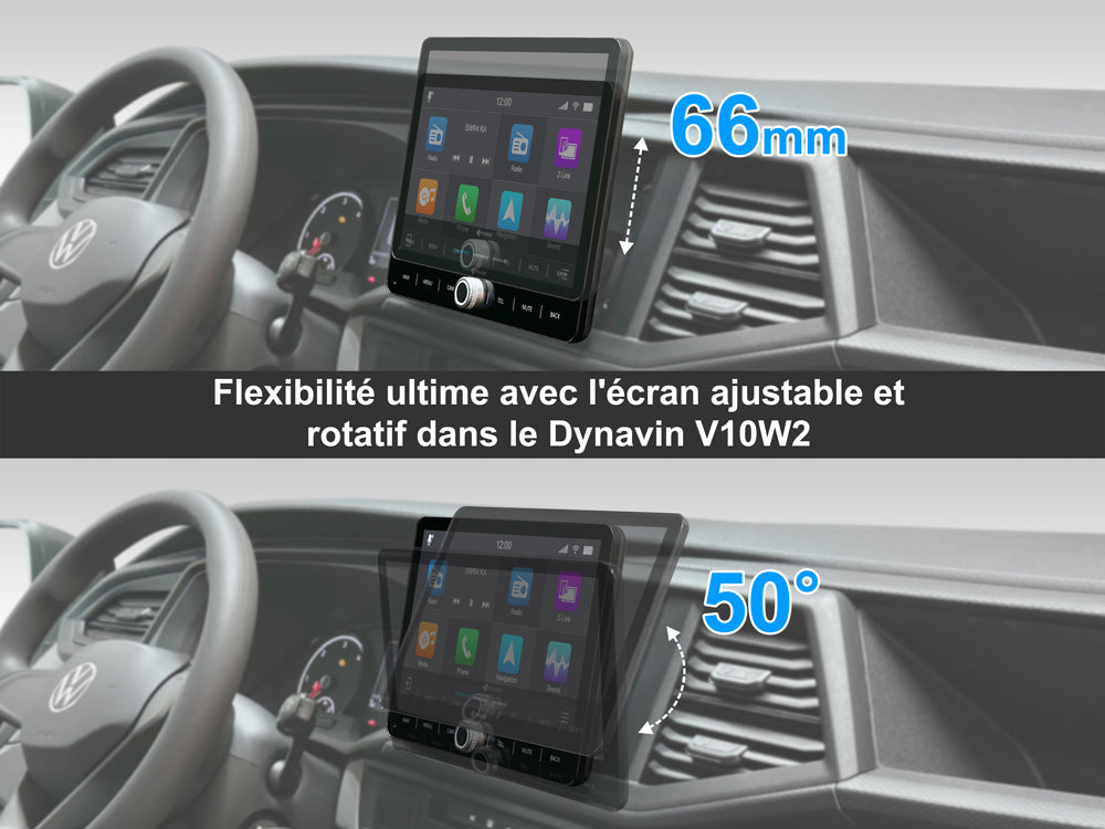 Autoradio Android 10,1″ Plug & Play Dynavin D9-V10W2 Premium pour VW T6.1 et Golf Sportsvan (à partir de 2017)