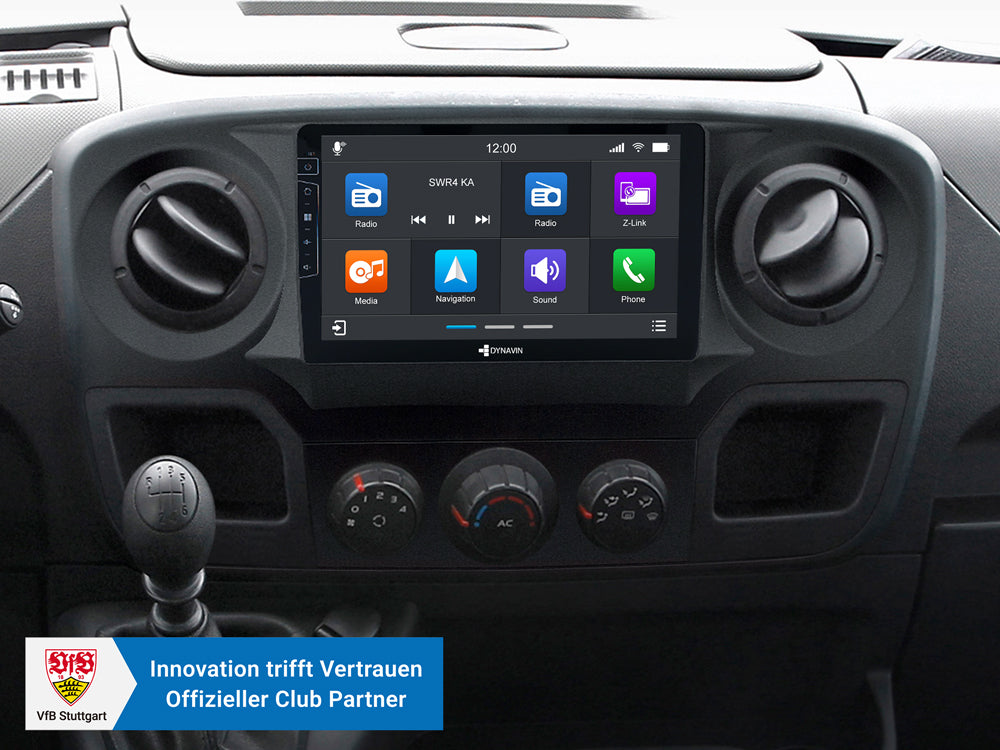 Autoradio Android 9″ Plug & Play Dynavin D9-RN-1 Plus/Flex-C pour utilitaires (Renault Master III/IV, Opel Movano B, Nissan NV400 2010-2019)