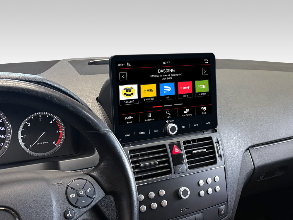 Autoradio Android 9″ Plug & Play Dynavin D9-W204 Premium pour Mercedes C-Classe (W204) 2007-2015