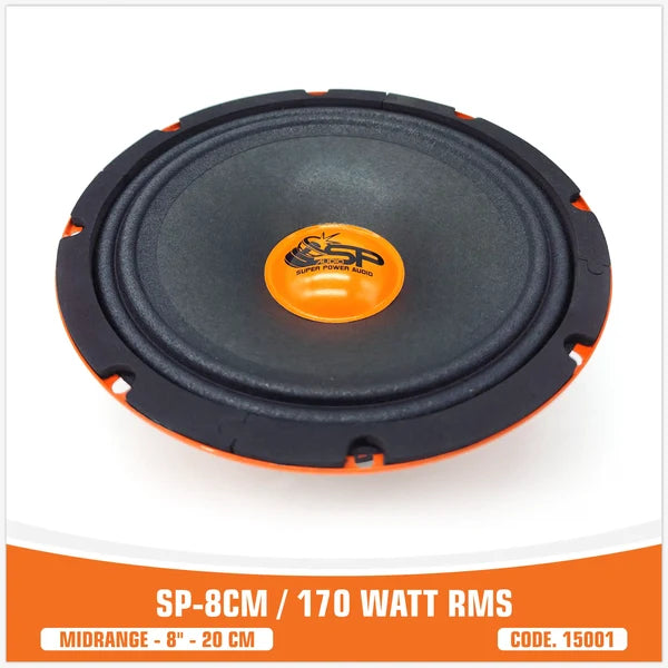 SP 8CM – Midrange Paire 20 cm 150 WRMS 97 dB 4 Ohm