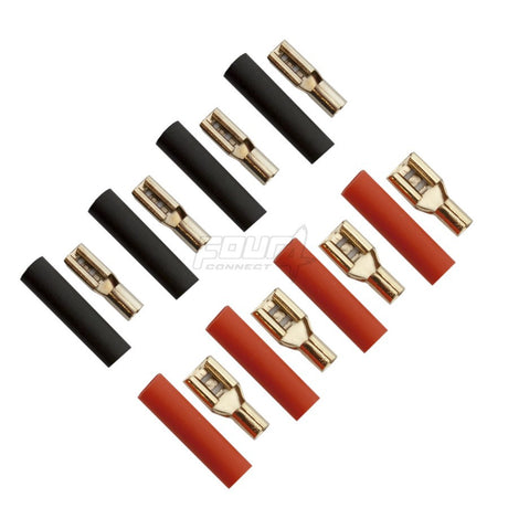 Connecteurs Haut-parleurs Plats Femelles Plaqués Or 2,5mm² - Sound Auto Concept