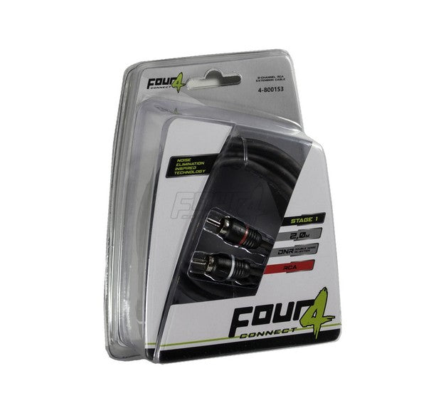 Câble d'extension RCA FOUR Connect 4-800153 STAGE1 de 2,0 m, 2 canaux