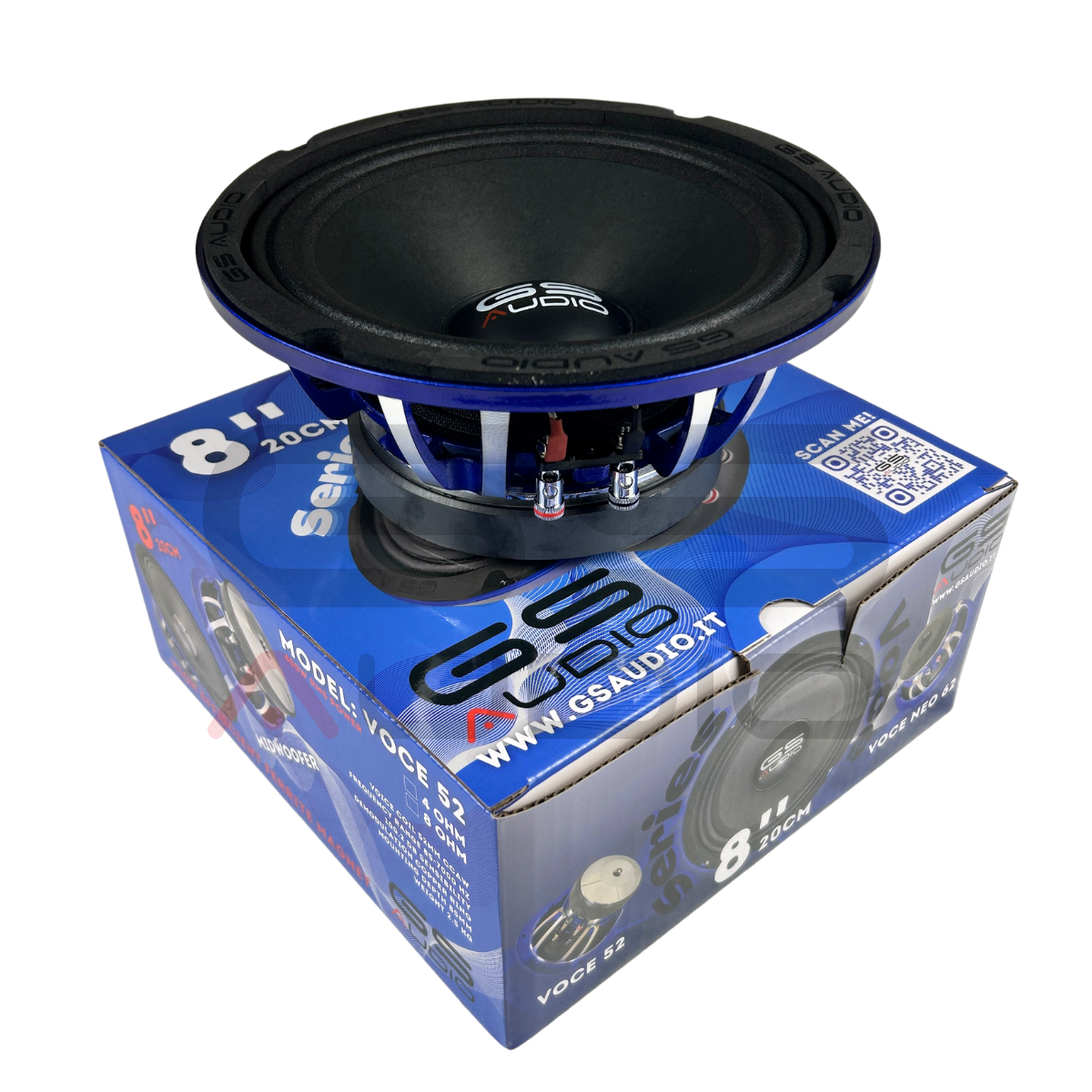 GS Audio VOCE8 - Haut-parleur de graves 200 mm - Bobine 52 mm - 400 W RMS 4 OHM
