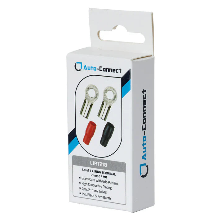 Cosses à Œillet 21mm² / 4 AWG - Trou M8 - Paire (L1RT218)