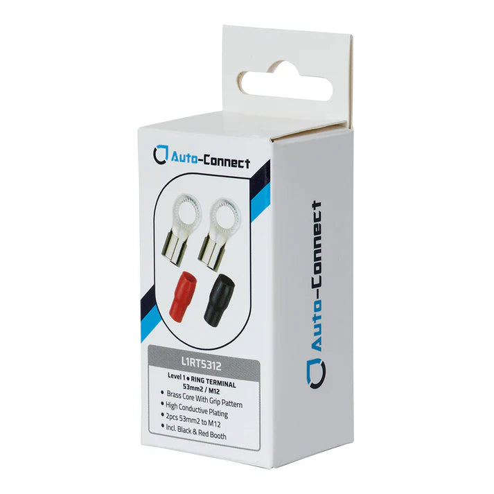 Cosse annulaire 53 mm² M12 Niveau 1, rouge/noir