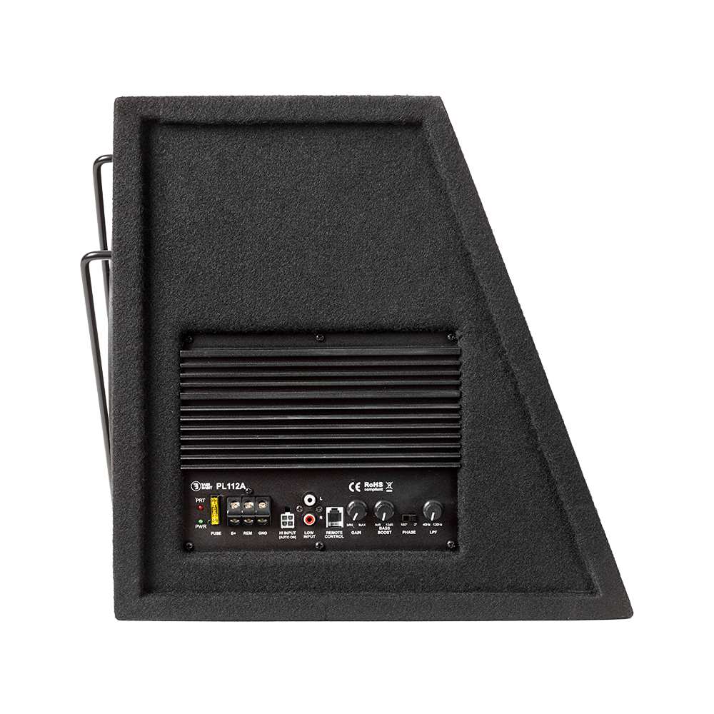 Subwoofer 30 cm actif « Play PL112A » – caisson de basse amplifié voiture | kit sono voiture