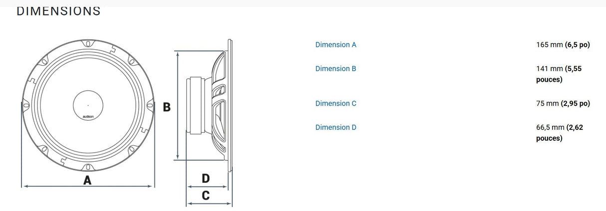 Haut parleur AP 6.5P