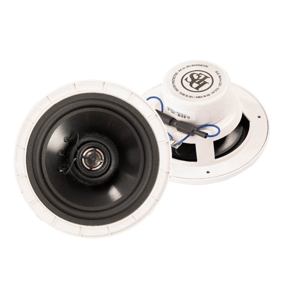 DLS Marine226i - Haut-Parleur Coaxial Marine 6,5" 60W RMS IP65