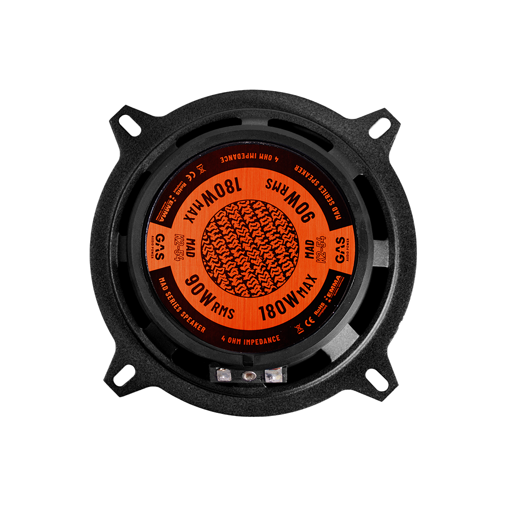GAS MAD K2-54 - Kit 2 Voies Séparé 5,25" 90W RMS 4 Ohms