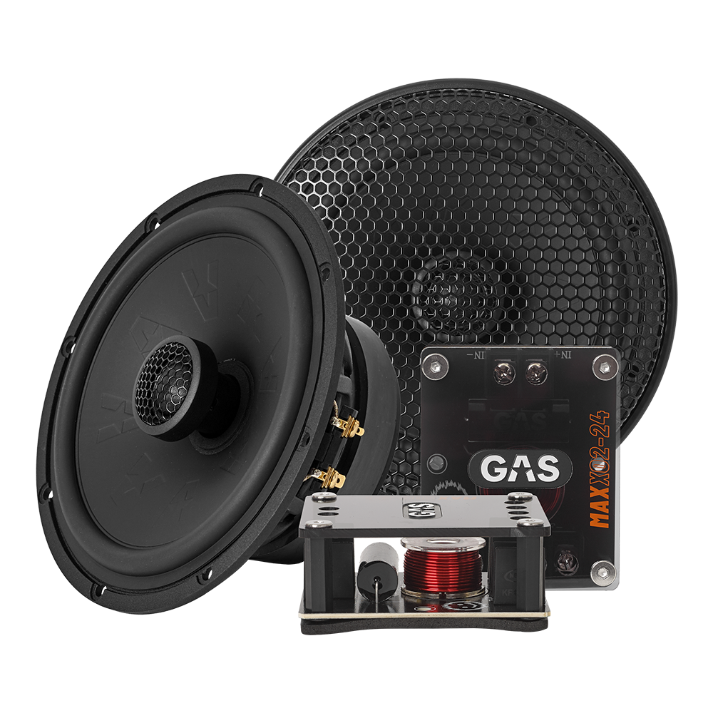 Haut-parleur Coaxial GAS MAX X2-64 - 6.5" - 110W RMS - 4Ω - Résistant aux Intempéries