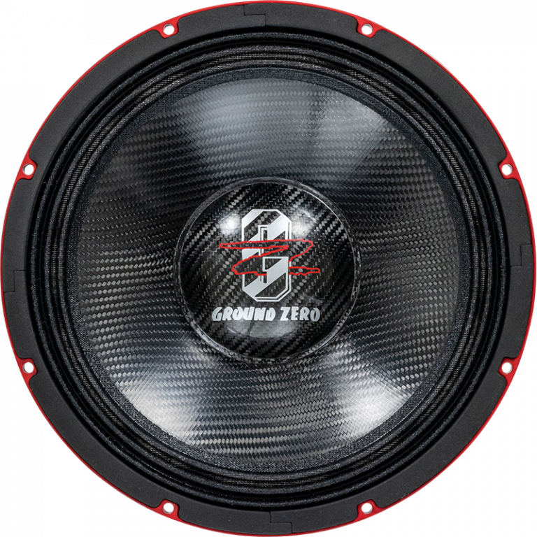Haut-parleur médium-grave Ground Zero 25 cm / 10" SPL carbone 1000W