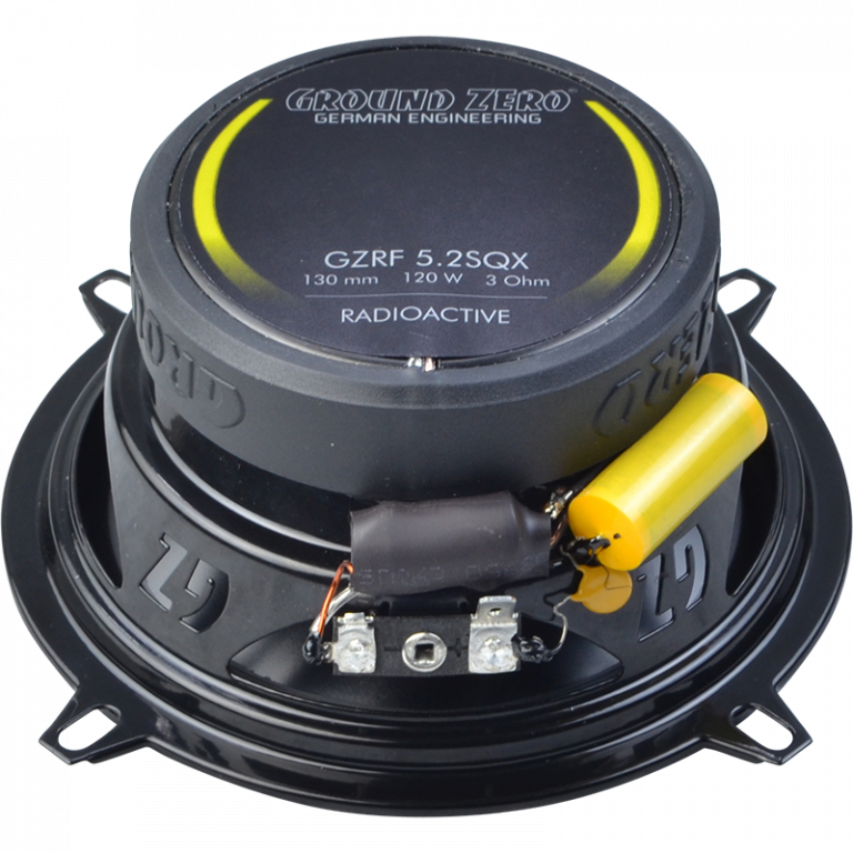 GROUND ZERO GZRF 5.2SQX – Coaxiaux 13 cm 80 WRMS 90 dB 3 Ohm