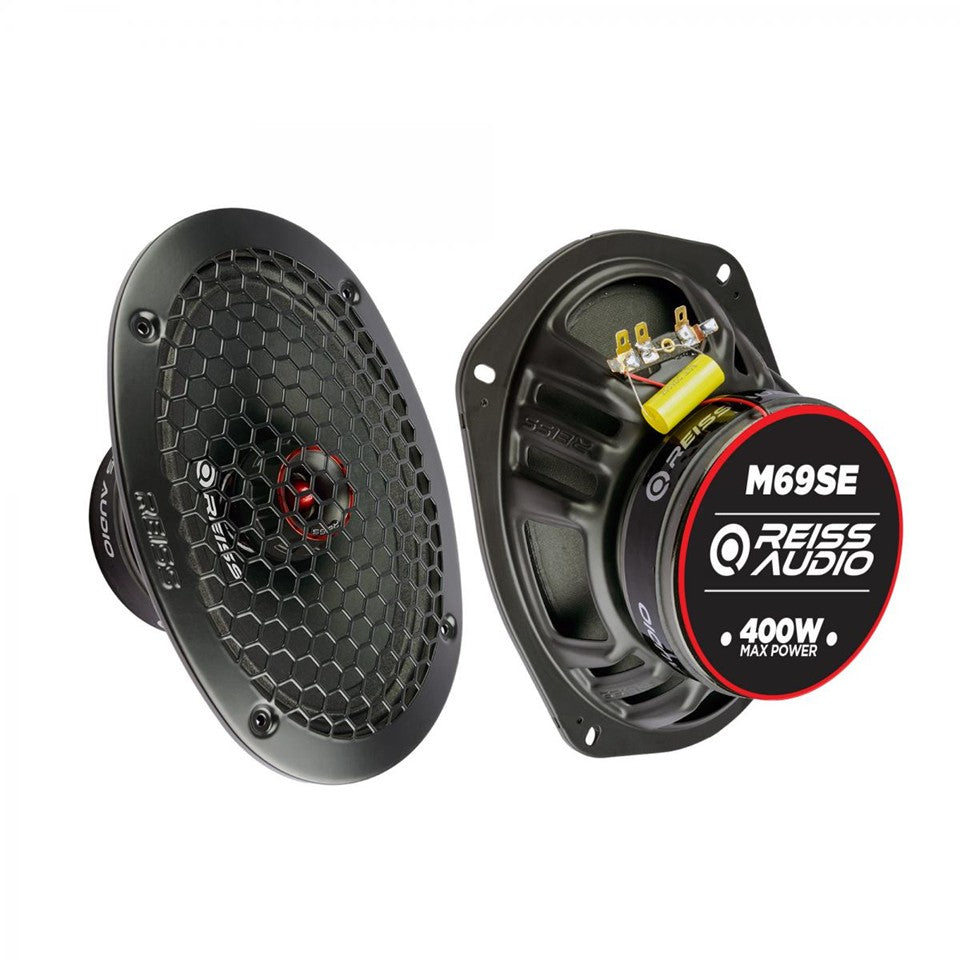 Reiss RS-M69SE - Coaxial 6x9" 200W RMS 95dB Tweeter 1" 4Ω (Paire)