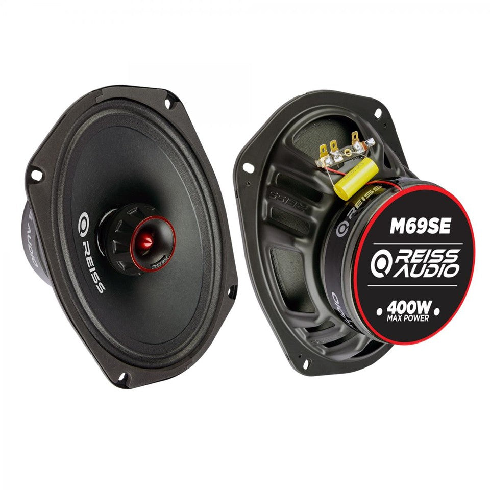 Reiss RS-M69SE - Coaxial 6x9" 200W RMS 95dB Tweeter 1" 4Ω (Paire)