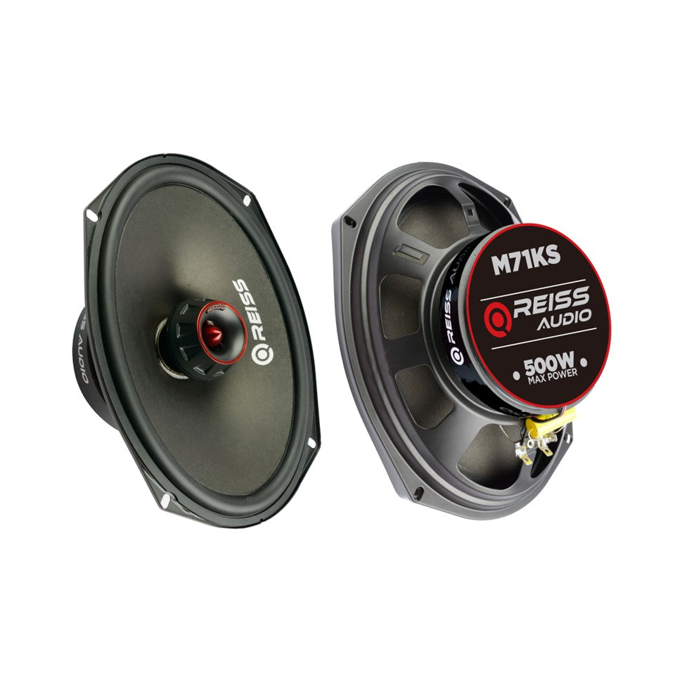 Reiss RS-M710KS - Coaxial 18x25 cm 250W RMS 91dB Tweeter 2,5 cm 4Ω (Paire)