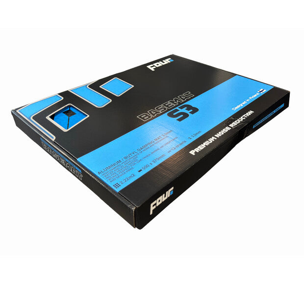 S3-BASEMAT Tapis Insonorisant Alubutyle 3.0 mm - 12 feuilles 500x370 mm (2,22 m²)