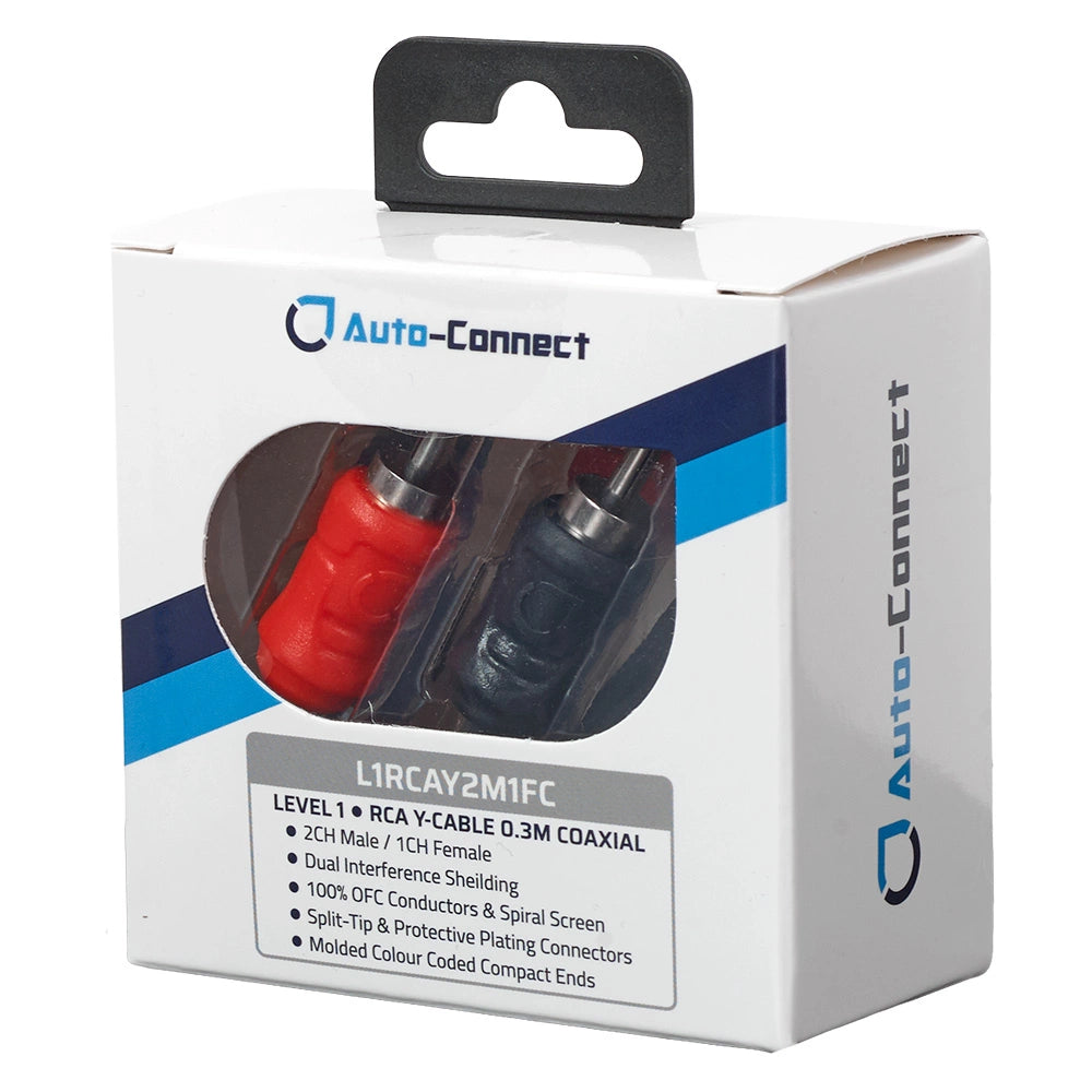 Dedoubleur rca 2 male - 1 femelle - Sound Auto Concept