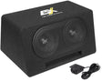 Caisson  basses actif double 2 x 16,5 cm (6,5") - Sound Auto Concept