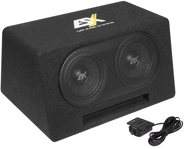 Caisson  basses actif double 2 x 16,5 cm (6,5") - Sound Auto Concept