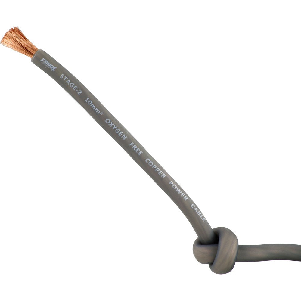 Cable alimentation 10mm² Gris Stage 2 OFC - Sound Auto Concept