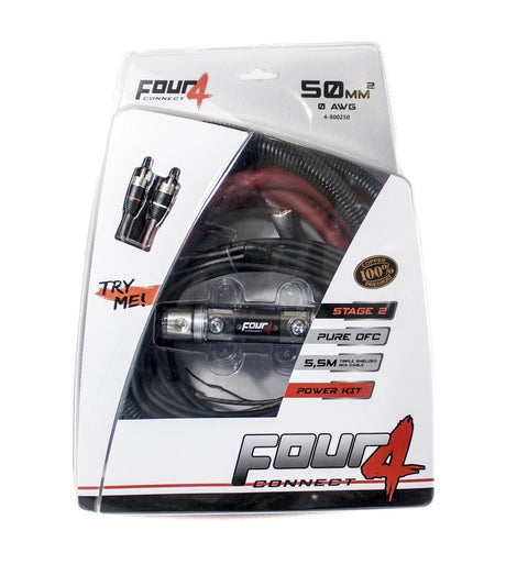 Pack de cablage 50mm² Stage 2 (100% cuivre) - Sound Auto Concept