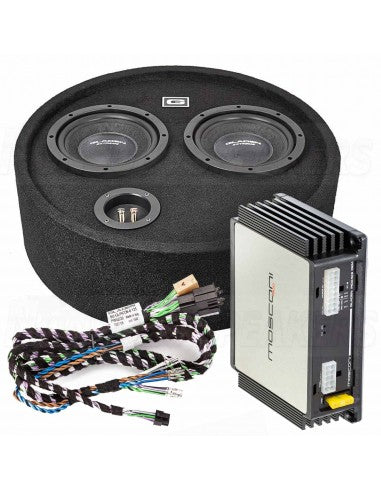 Pack Audio Plug and Play : Caisson + Amplificateur DSP 6 Canaux pour Golf 8 - Sound Auto Concept