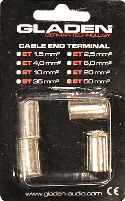 Ferrule Gladen Cable End Terminal 50mm² - Sound Auto Concept