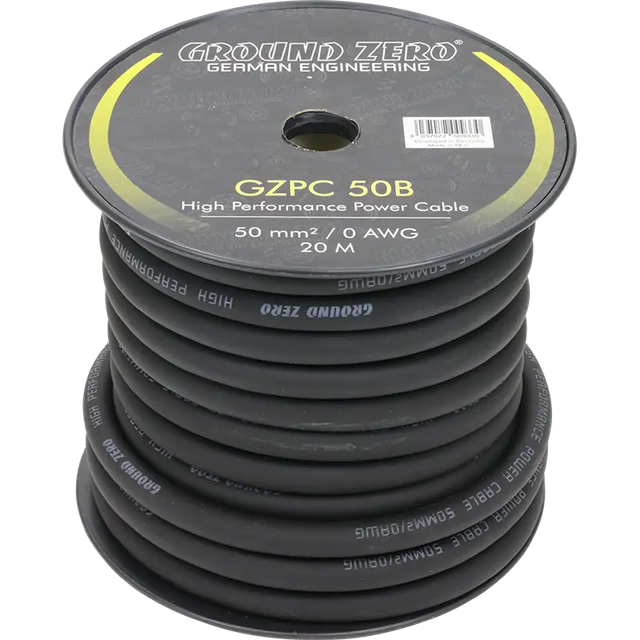 Cable alimentation 50 mm² Ground Zero - Sound Auto Concept