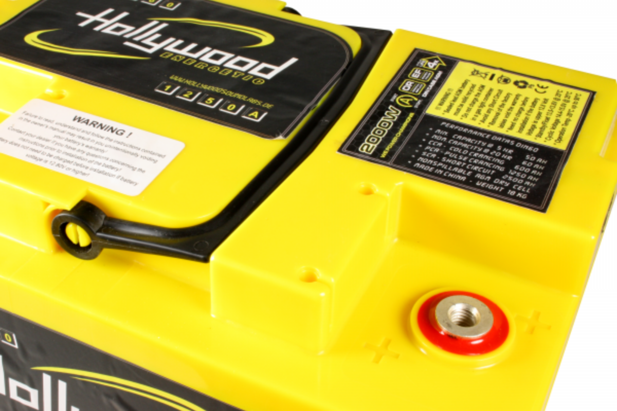 Batterie Type AGM Hollywood DIN 60 jusqu'à 2000 watts - Sound Auto Concept