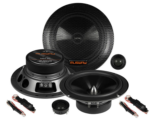 Musway ME6.2C - Kit 2 Voies Séparé 6,5" 100W RMS 3 Ohms