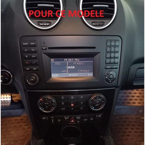 Pack autoradio Pioneer PF97 9" Perfect Fit – Mercedes ML W164 / GL X164 2005-2011