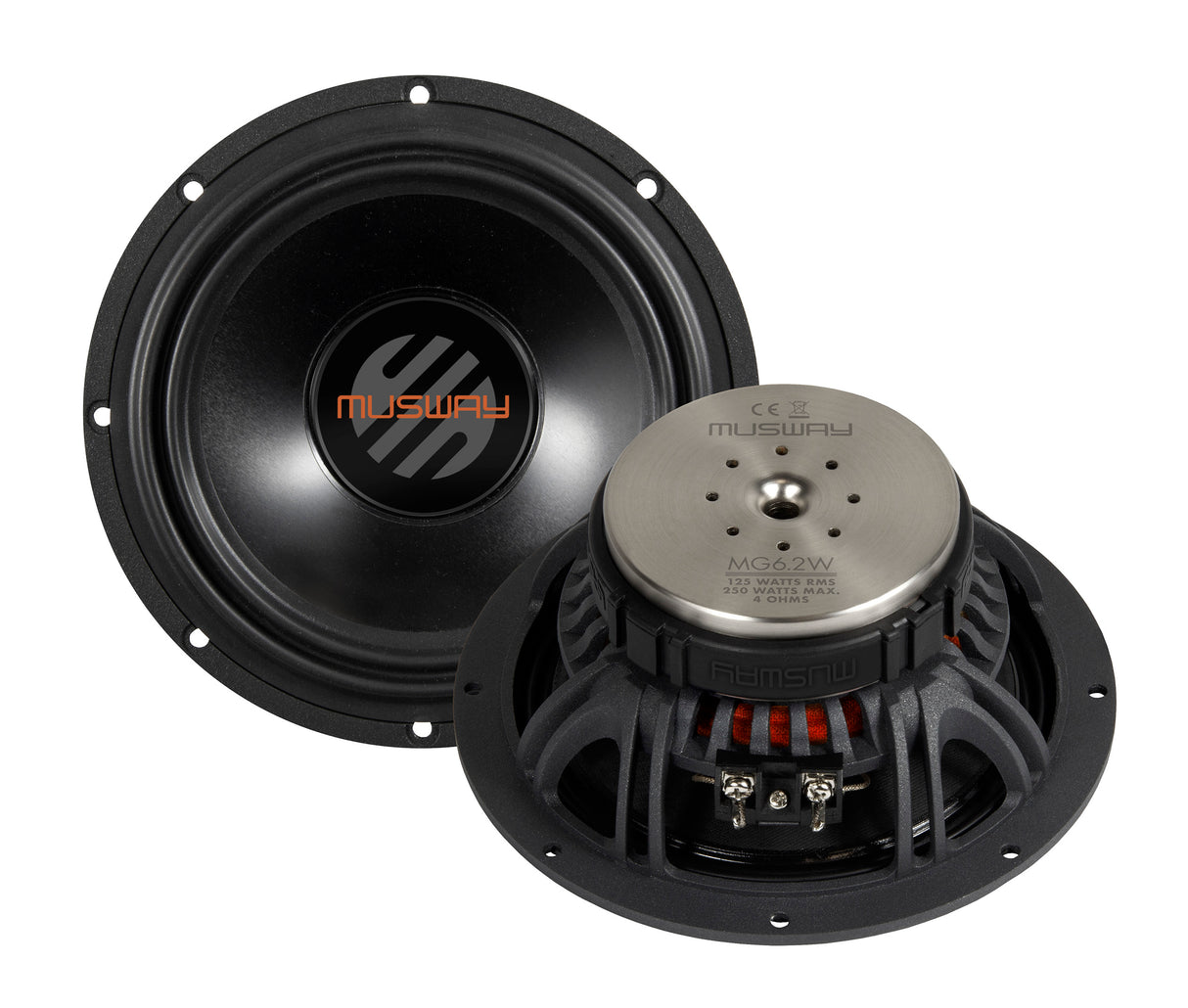Musway MG6.2A - Kit 2 Voies Séparé 6,5" 125W RMS 4 Ohms - MEILLEUR PRODUIT