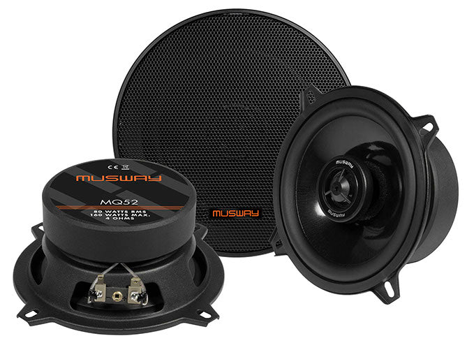 Musway MQ52 - Haut-parleur Coaxial 5,25" 80W RMS 4 Ohms