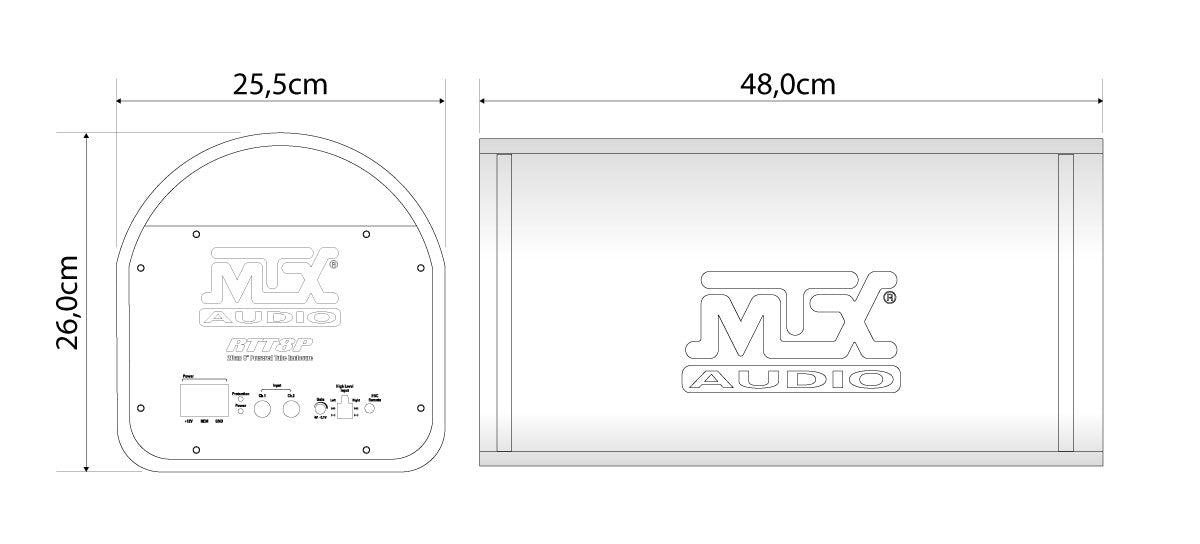 Caisson tube RTT8P - Sound Auto Concept