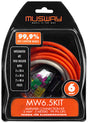 Kit alimentation complet  6MM²  KIT MW6.5 - Sound Auto Concept