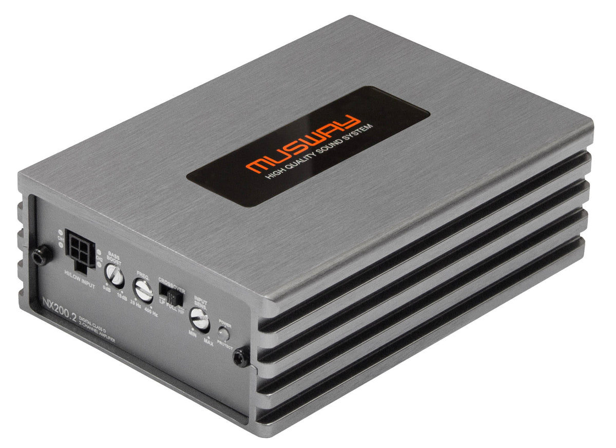 MUSWAY NX200.2 – Amplificateur 2 canaux classe D 2 x 200 W RMS à 2 Ω