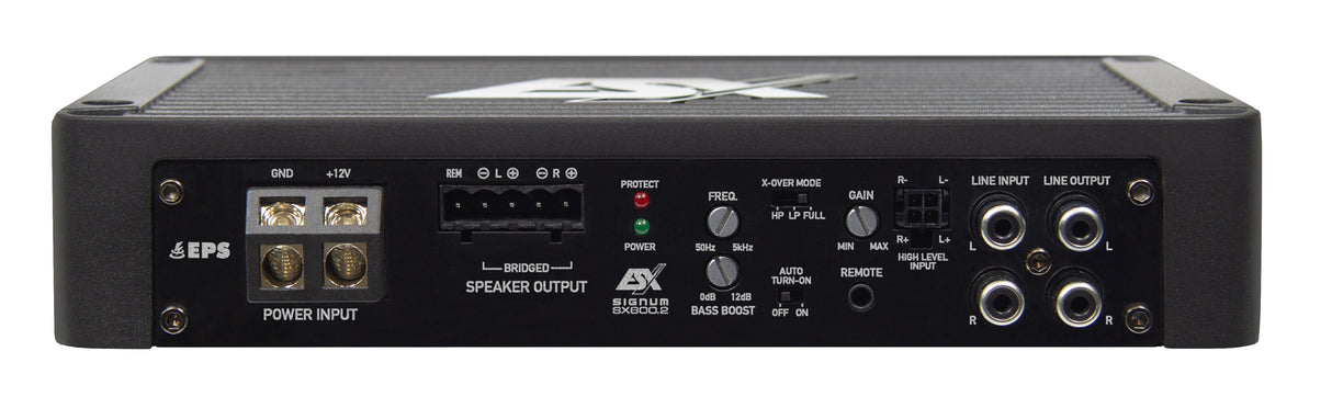 ESX SX800.2 – Amplificateur 2 canaux 800W RMS Classe D Série SIGNUM SX Stable 1Ω