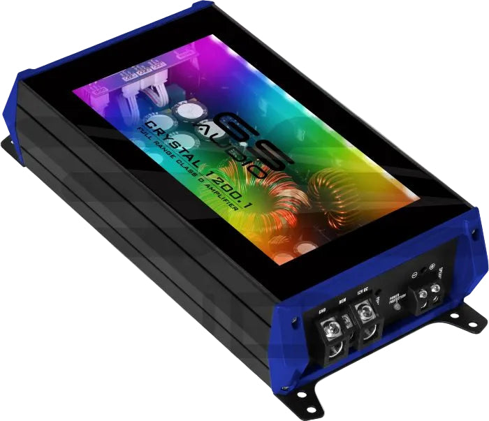 GS Audio Full-Range Mono 1200 W RMS @ 1 Ω – Série Crystal - Sound Auto Concept