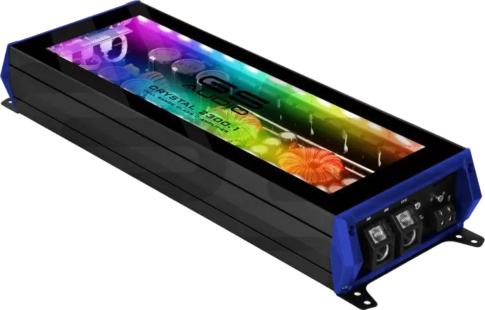 GS Audio Amplificateur Mono Full-Range 2300 W RMS @1 Ω – Série Crystal - Sound Auto Concept