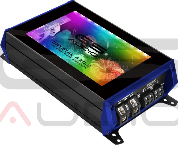 GS Audio Amplificateur 2 Canaux Full-Range 2×420 W RMS @2 Ω – Série Crystal - Sound Auto Concept