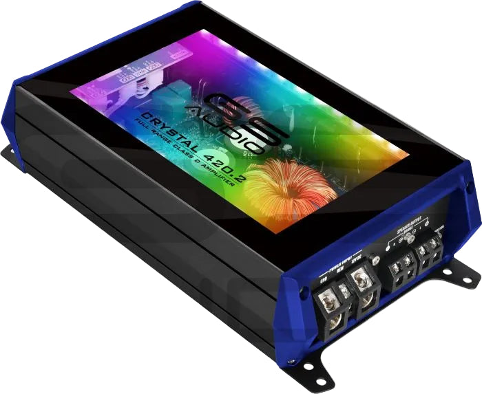 GS Audio Amplificateur 2 Canaux Full-Range 2×420 W RMS @2 Ω – Série Crystal - Sound Auto Concept