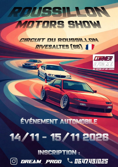Roussillon Motors Show 2026 : Meeting Tuning, Car Audio & Show Car à Rivesaltes
