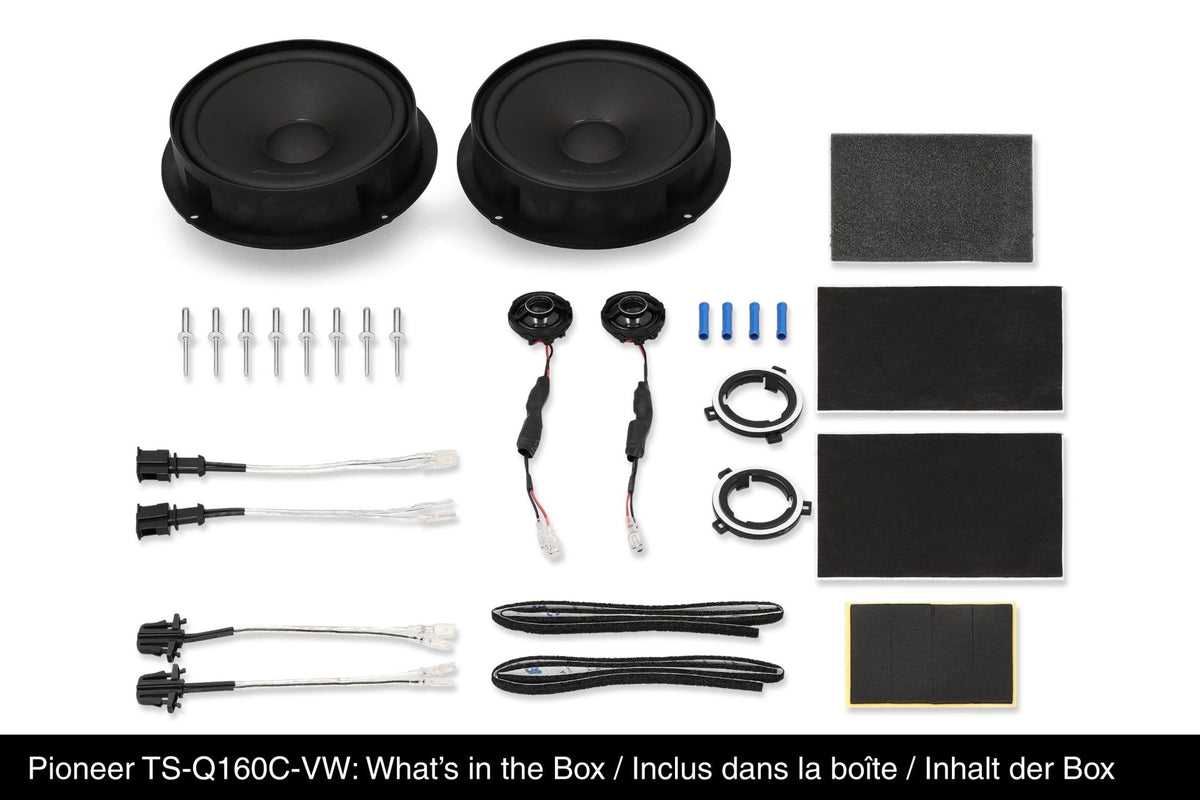 PIONEER TS-Q160C-VW – Kit 2 voies séparées 16,5 cm 50 WRMS 92 dB 4 Ohm