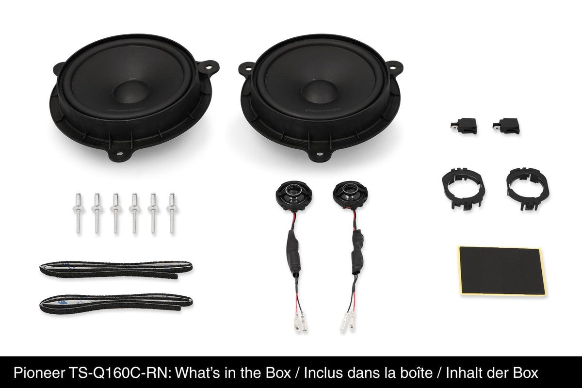 PIONEER TS-Q160C-RN – Kit 2 voies séparées 16,5 cm 50 WRMS 92 dB 4 Ohm