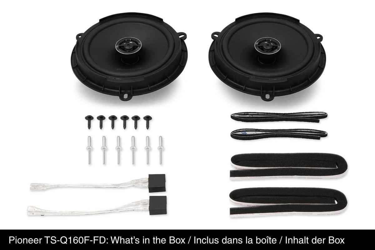PIONEER TS-Q160F-FD – Coaxial Paire 16,5 cm 50 WRMS 93 dB 4 Ohm
