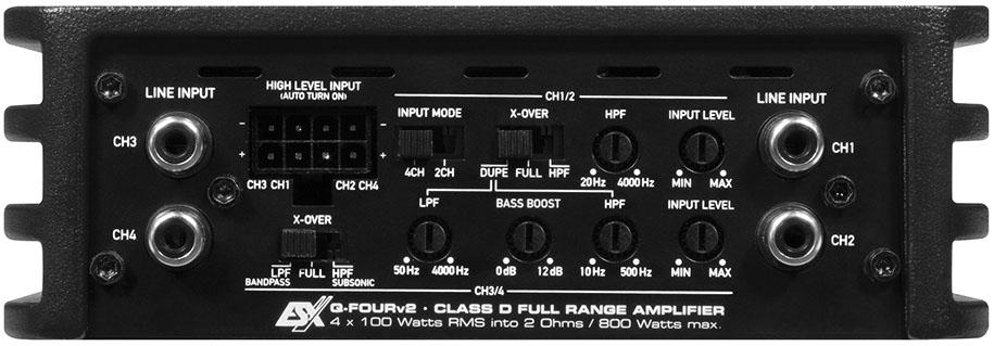 Ampli Q-FOUR V2 (24v) - Sound Auto Concept