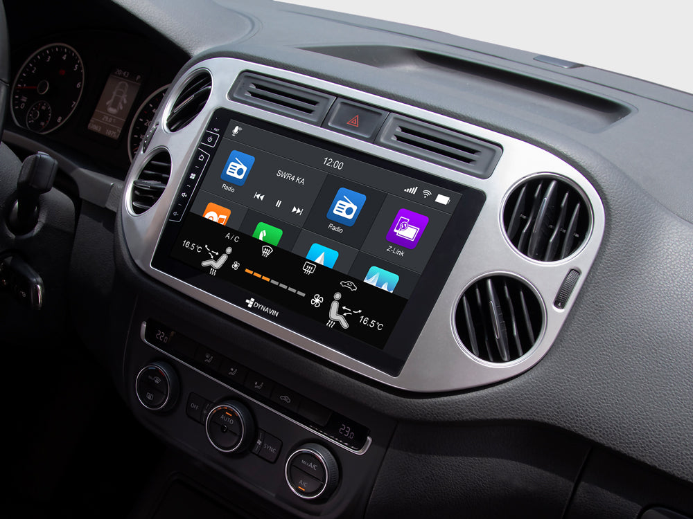 Autoradio Android 9″ Plug & Play Dynavin D9-83S Premium – Façade Argentée pour Volkswagen Tiguan (2012-2016)