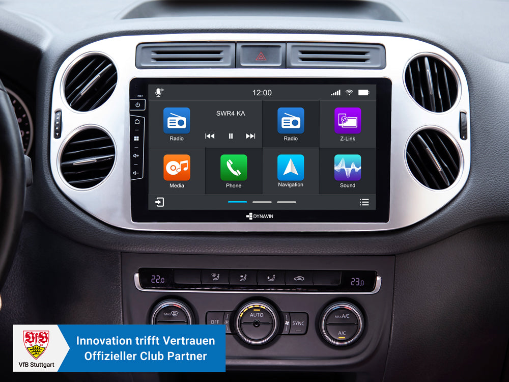 Autoradio Android 9″ Plug & Play Dynavin D9-83S Premium – Façade Argentée pour Volkswagen Tiguan (2012-2016)